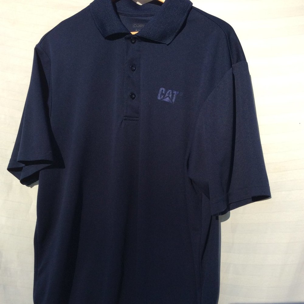 Men's polo shirt navy blue Caterpillar size large